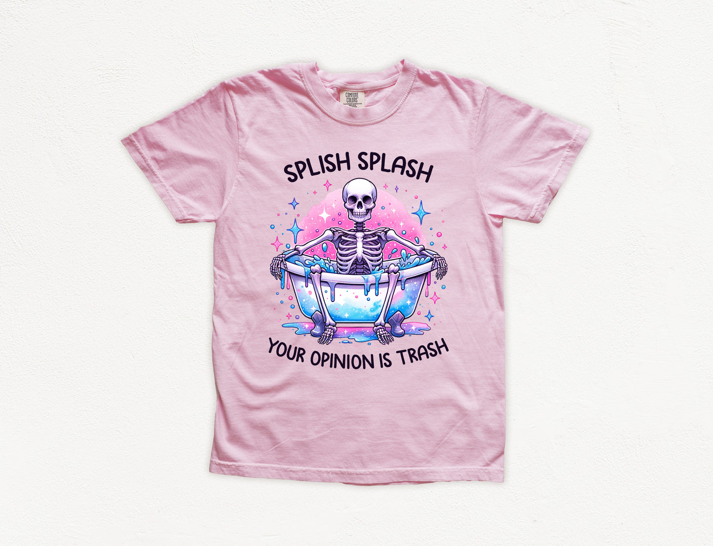 Splish Splash Your Opinion is Trash Shirt | Comfort Colors Vintage Style Funny Shirt