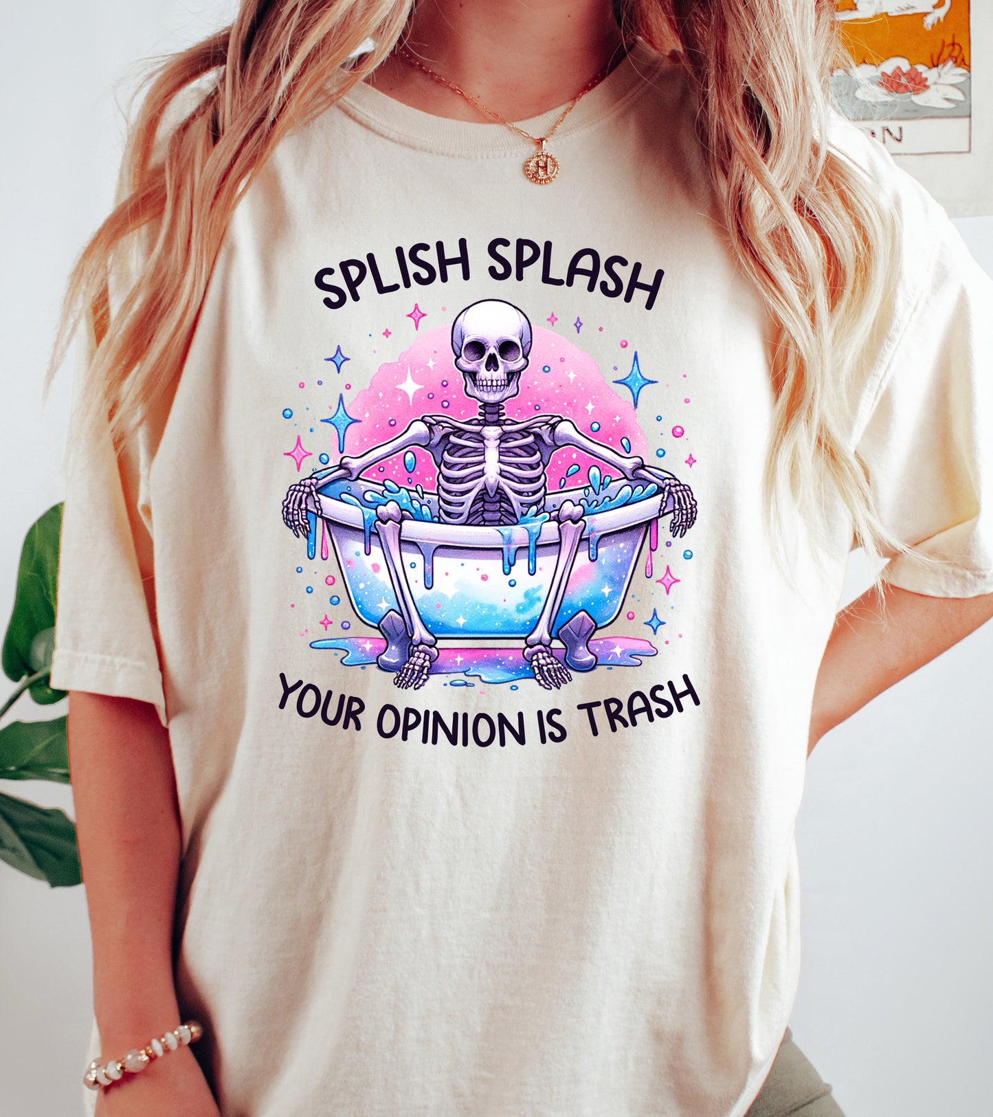 Splish Splash Your Opinion is Trash Shirt | Comfort Colors Vintage Style Funny Shirt