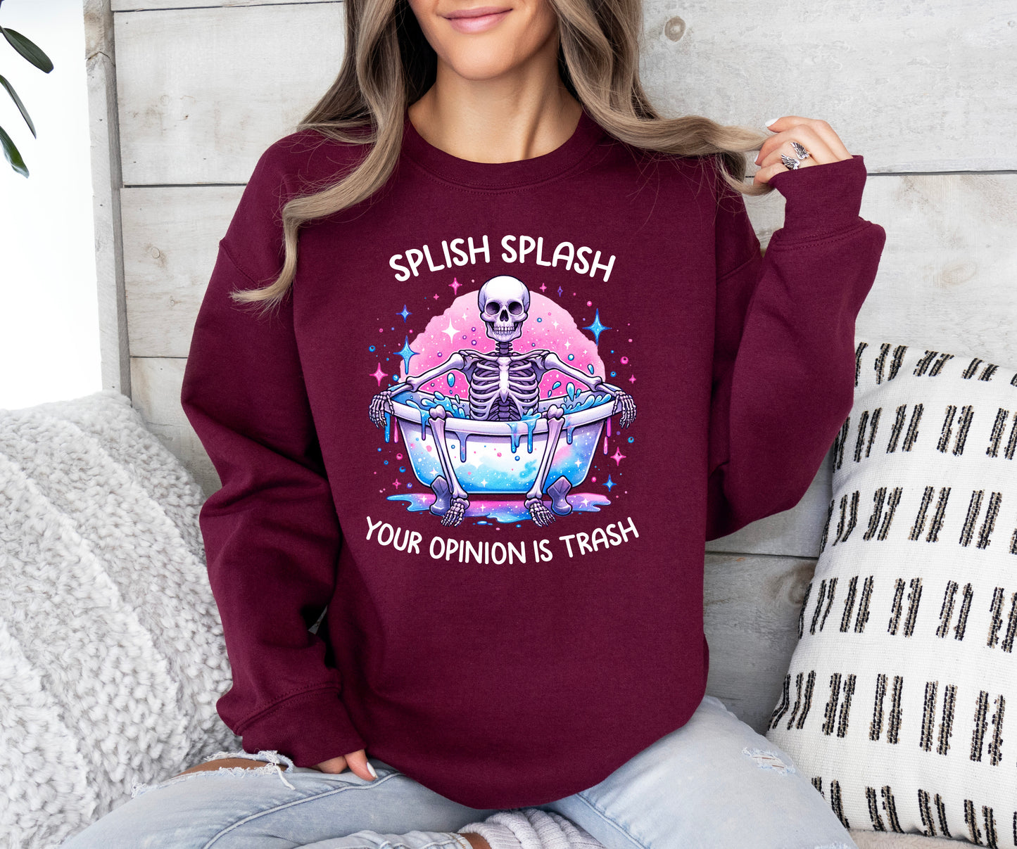 Splish Splash Your Opinion is Trash Sweatshirt | Funny Sweatshirt