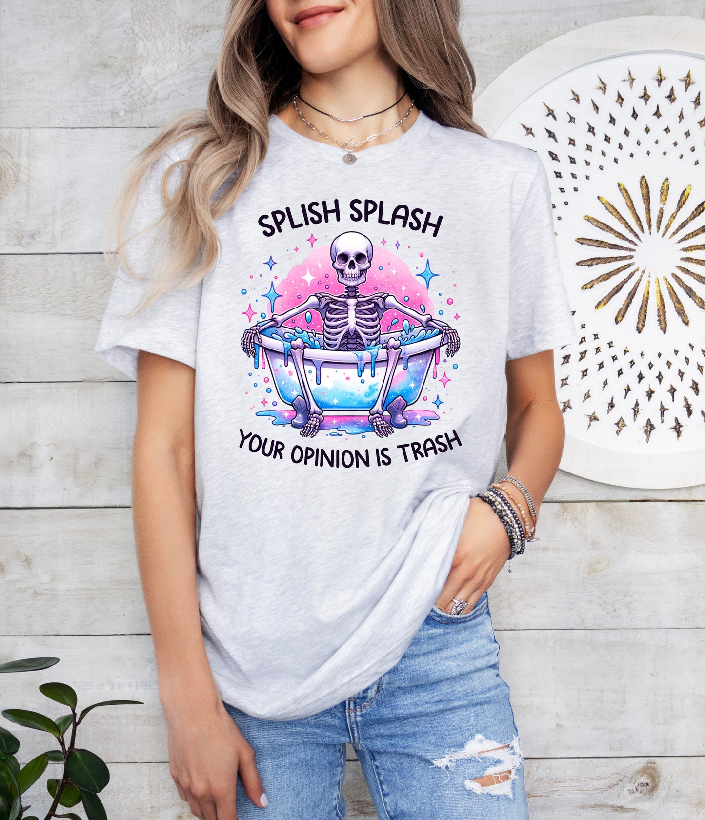 Splish Splash Your Opinion is Trash Shirt | Funny Shirt | Light Garment
