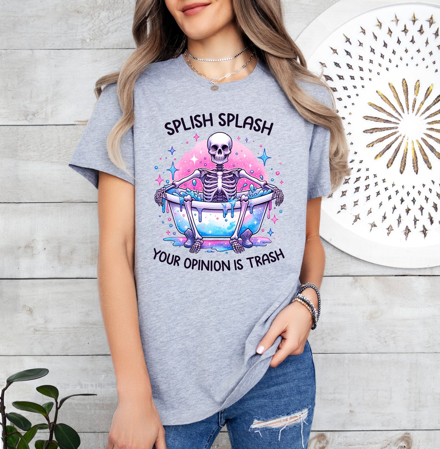 Splish Splash Your Opinion is Trash Shirt | Funny Shirt | Light Garment