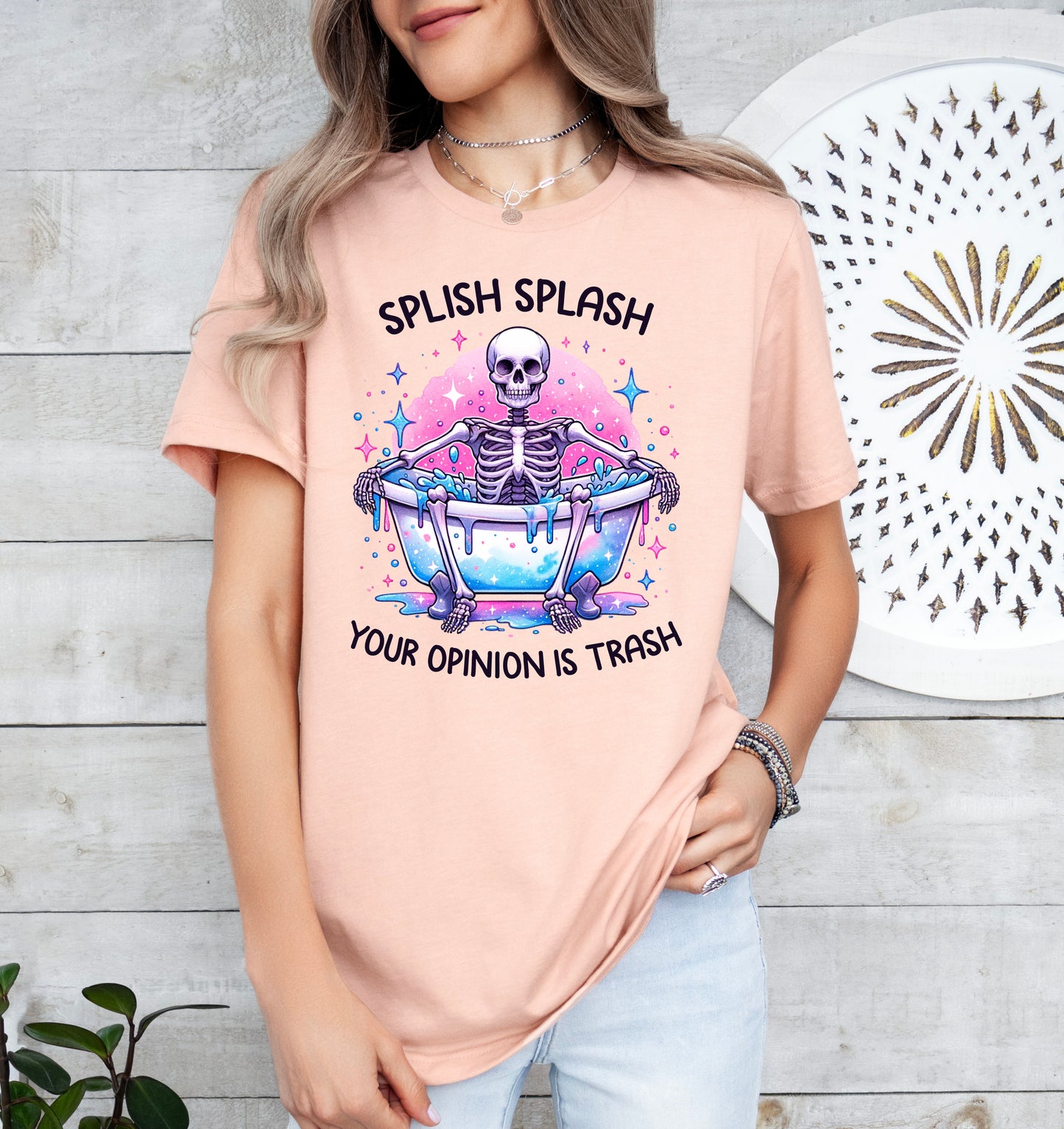 Splish Splash Your Opinion is Trash Shirt | Funny Shirt | Light Garment