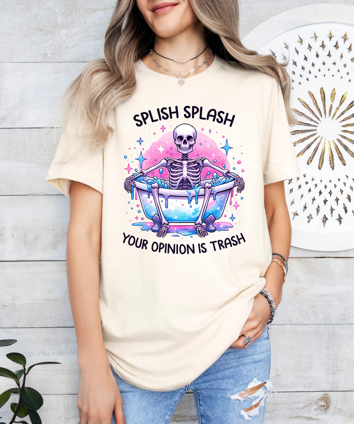 Splish Splash Your Opinion is Trash Shirt | Funny Shirt | Light Garment