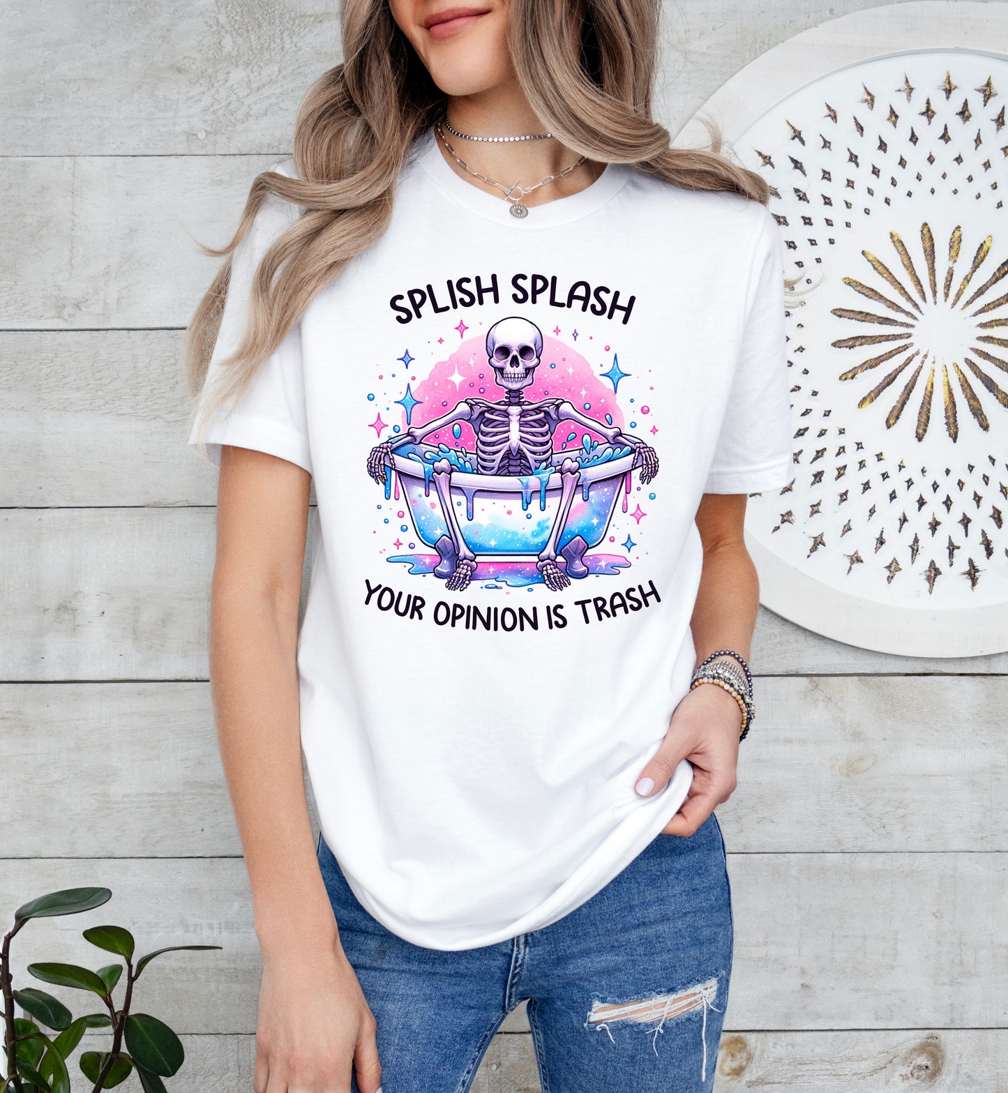 Splish Splash Your Opinion is Trash Shirt | Funny Shirt | Light Garment