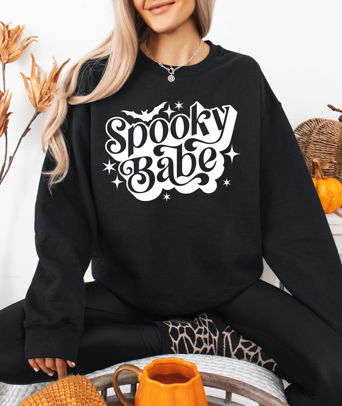 Spooky Babe Halloween Sweatshirt