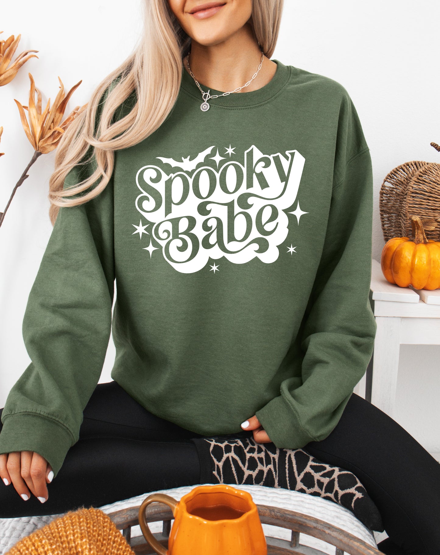 Spooky Babe Halloween Sweatshirt