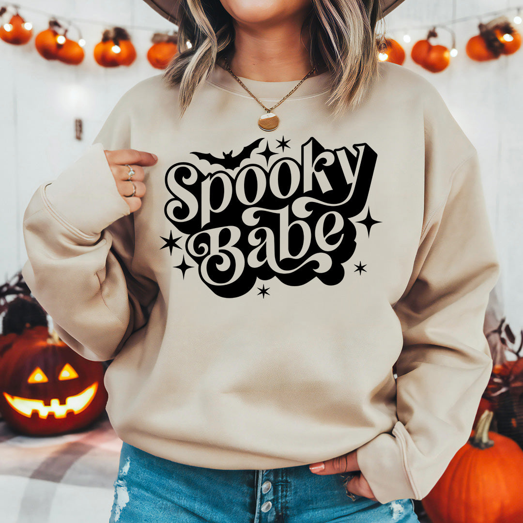 Spooky Babe Halloween Sweatshirt