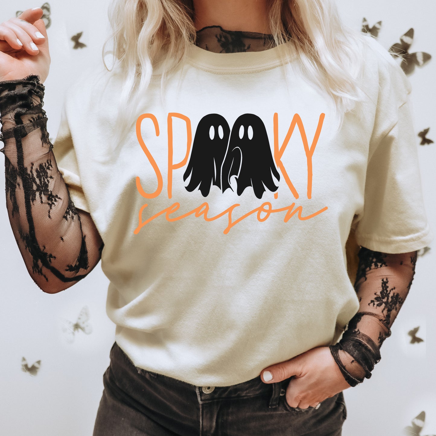 Spooky Season Ghosts Vintage Style Halloween Shirt