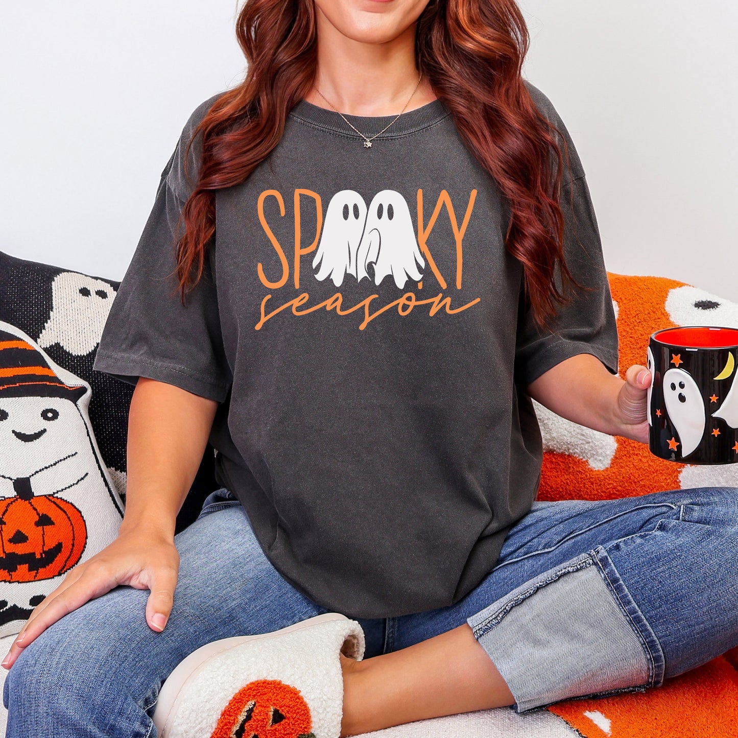 Spooky Season Ghosts Vintage Style Halloween Shirt