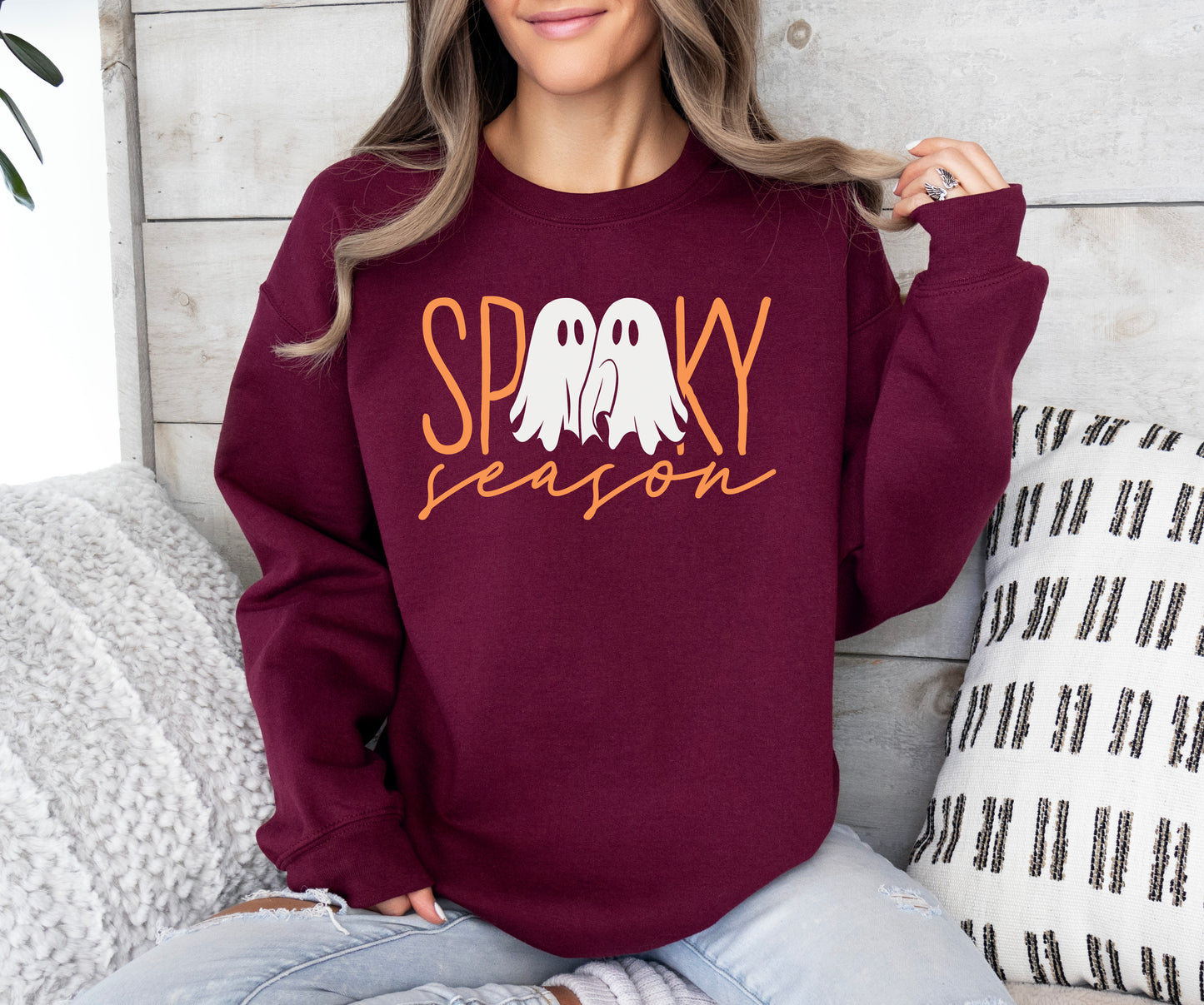 Spooky Season Ghosts Halloween Sweatshirt