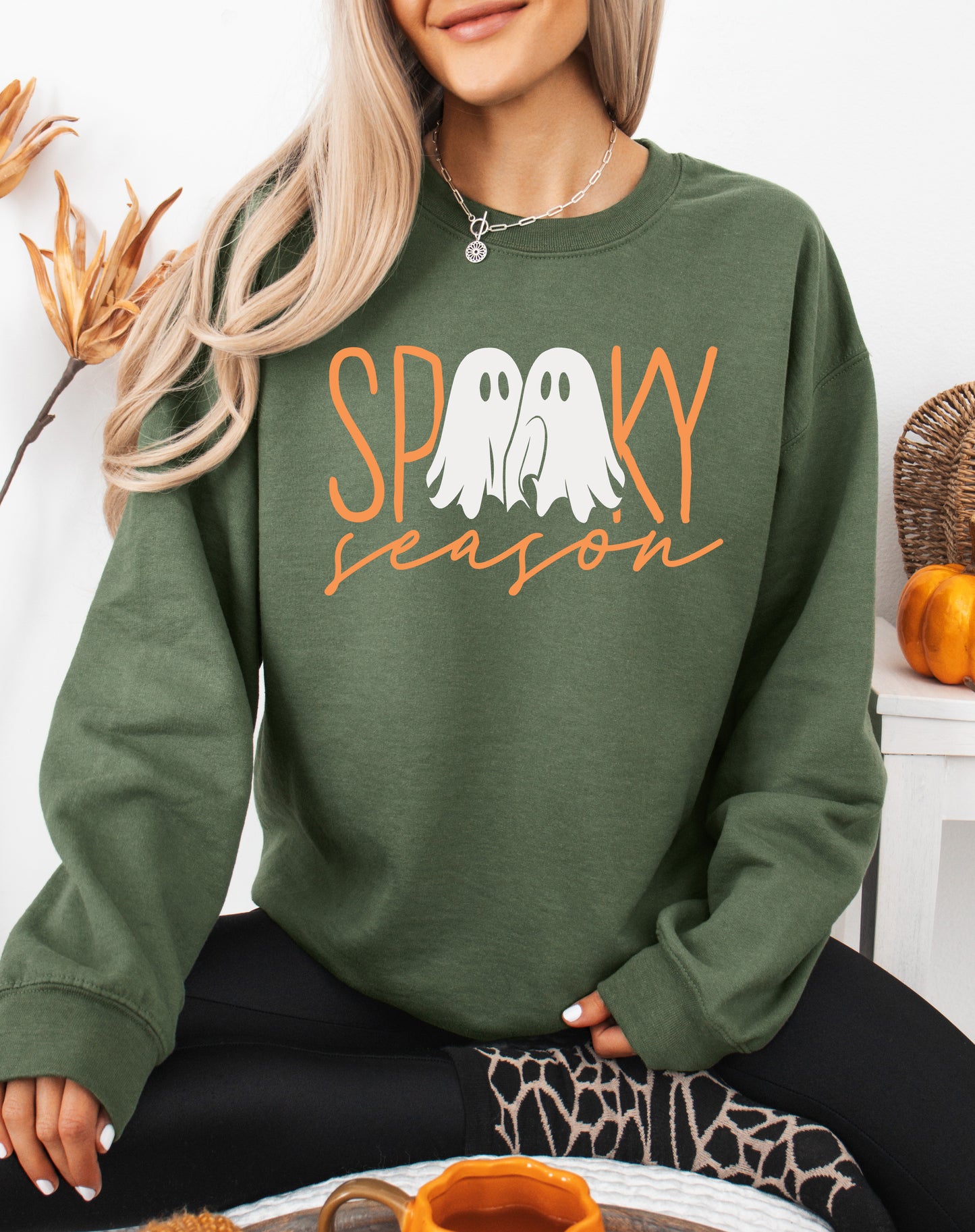 Spooky Season Ghosts Halloween Sweatshirt