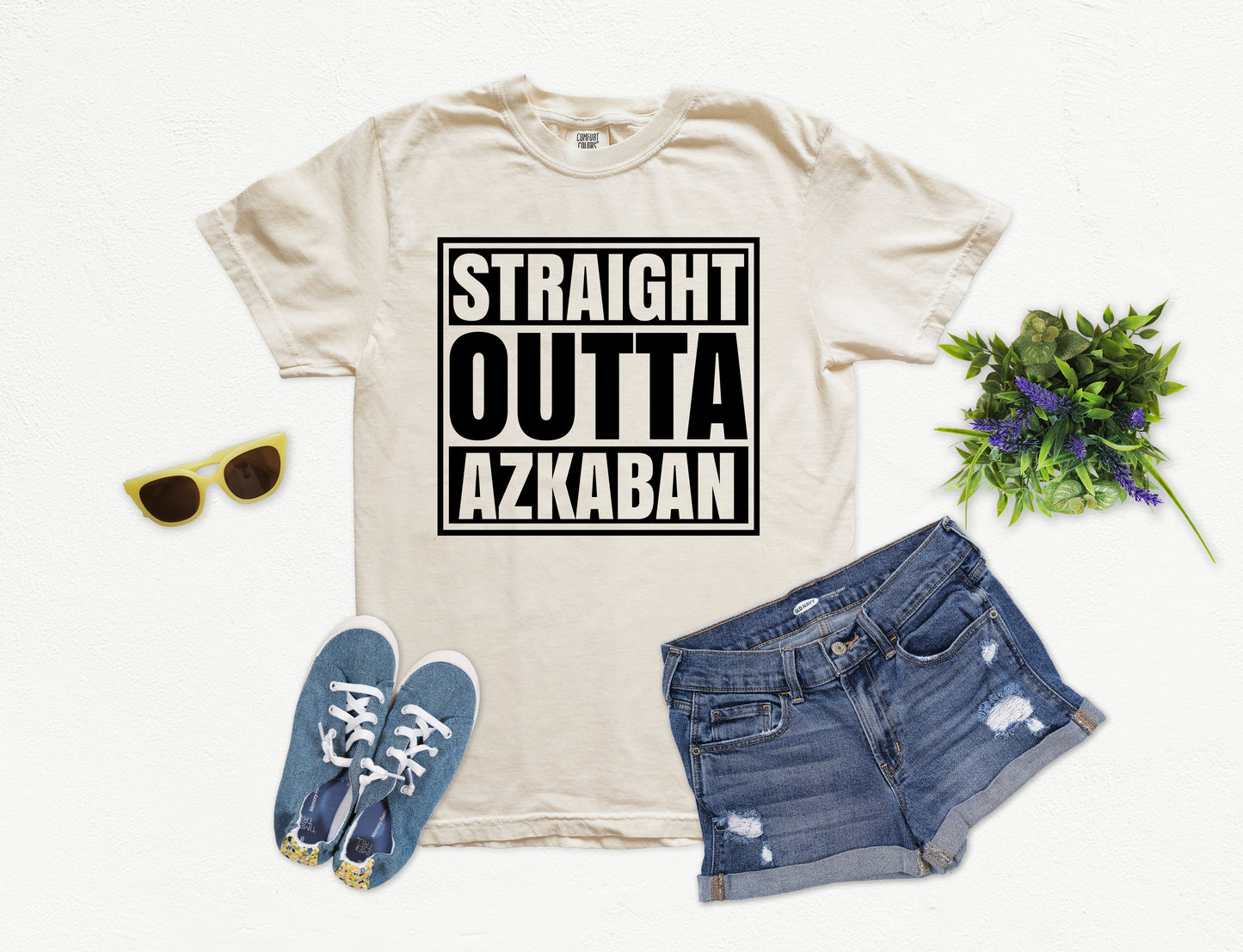 Straight Outta Azkaban Shirt | Comfort Colors Vintage Style Shirt