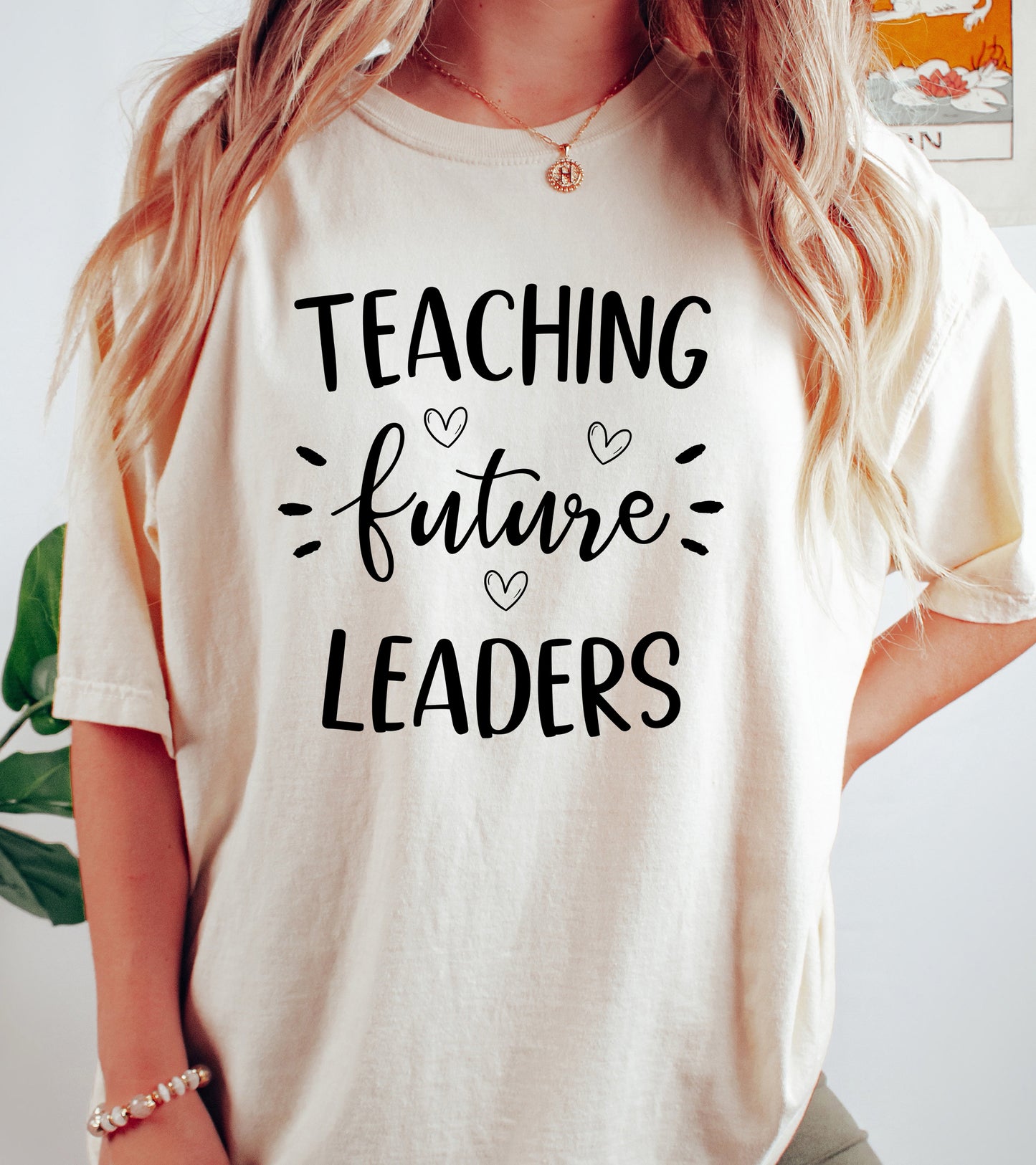 Teaching Future Leaders Shirt | Comfort Colors Vintage Style Teacher Shirt