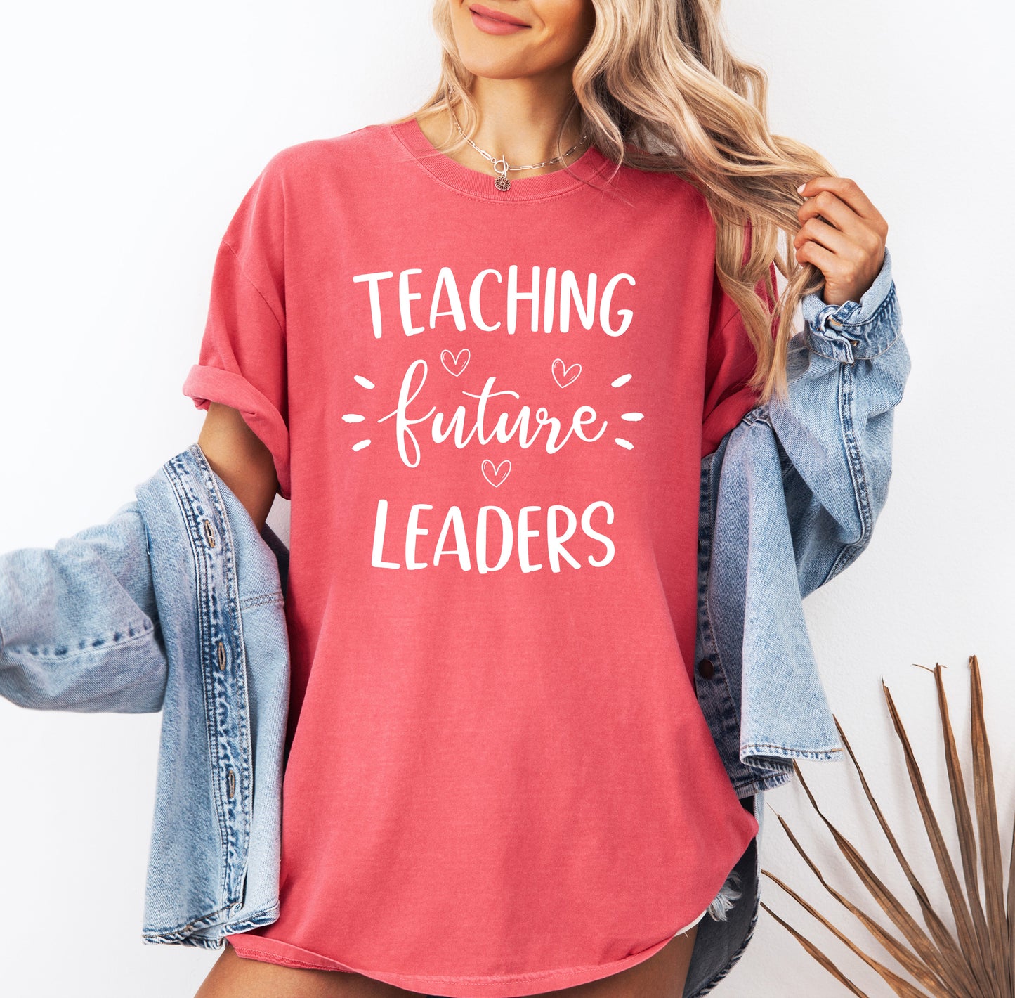 Teaching Future Leaders Shirt | Comfort Colors Vintage Style Teacher Shirt