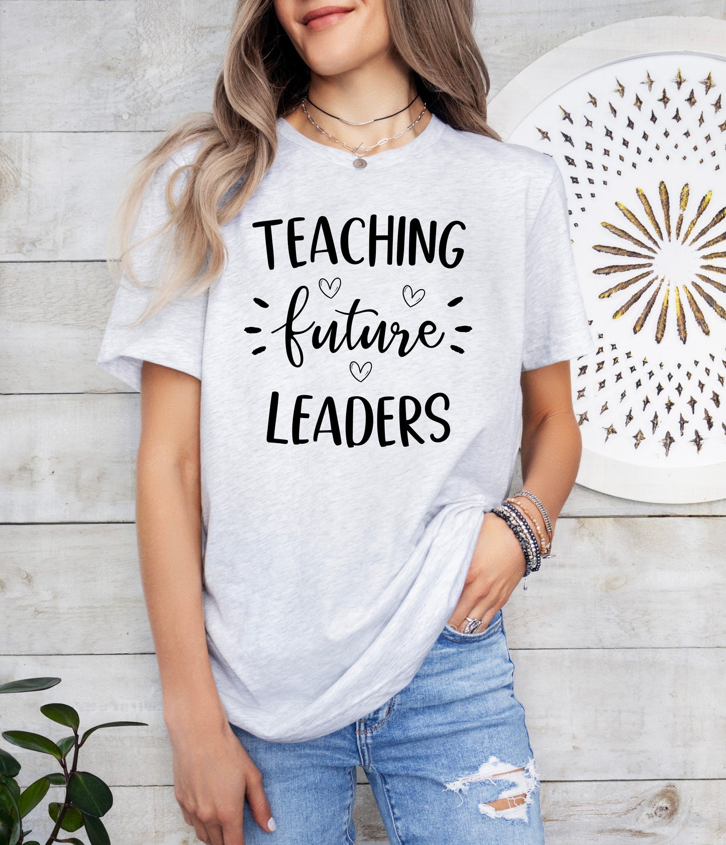 Teaching Future Leaders Shirt | Teacher Shirt | Light Garment