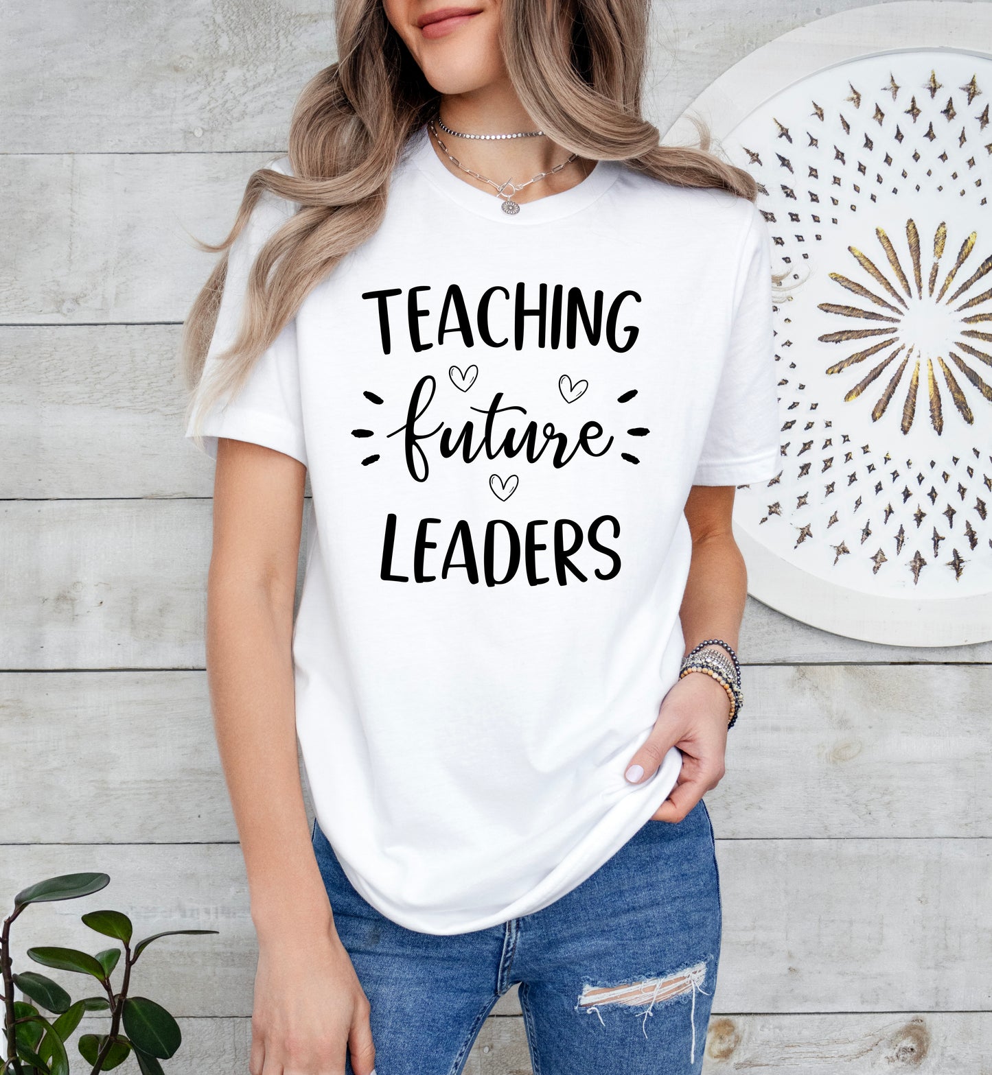 Teaching Future Leaders Shirt | Teacher Shirt | Light Garment