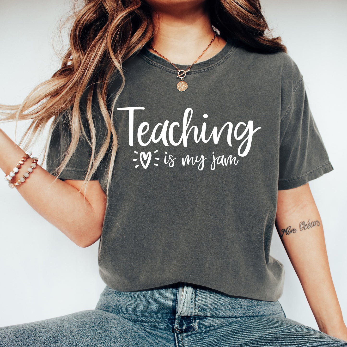 Teaching Is My Jam Shirt | Comfort Colors Vintage Style Teacher Shirt