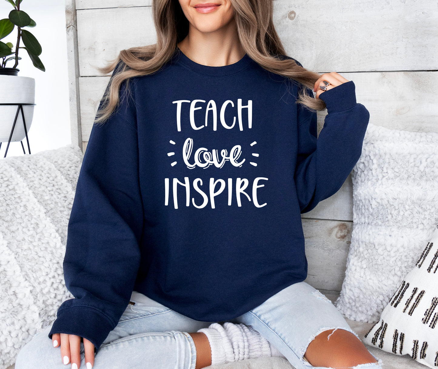 Teach Love Inspire Sweatshirt | Teacher Sweatshirt