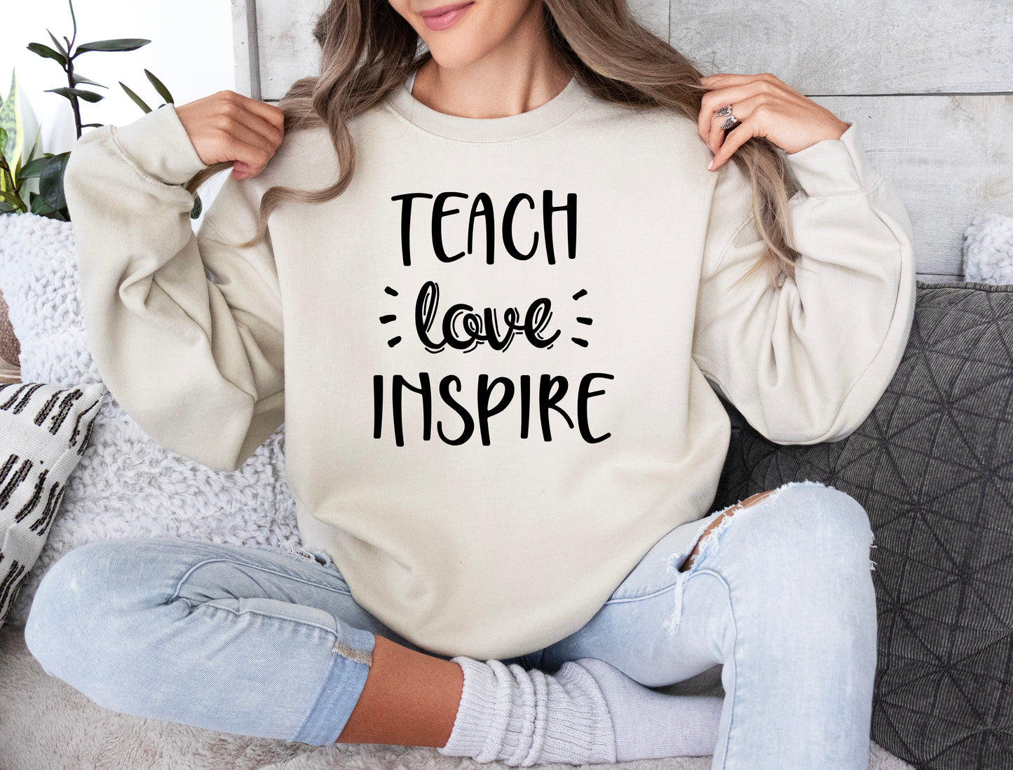 Teach Love Inspire Sweatshirt | Teacher Sweatshirt