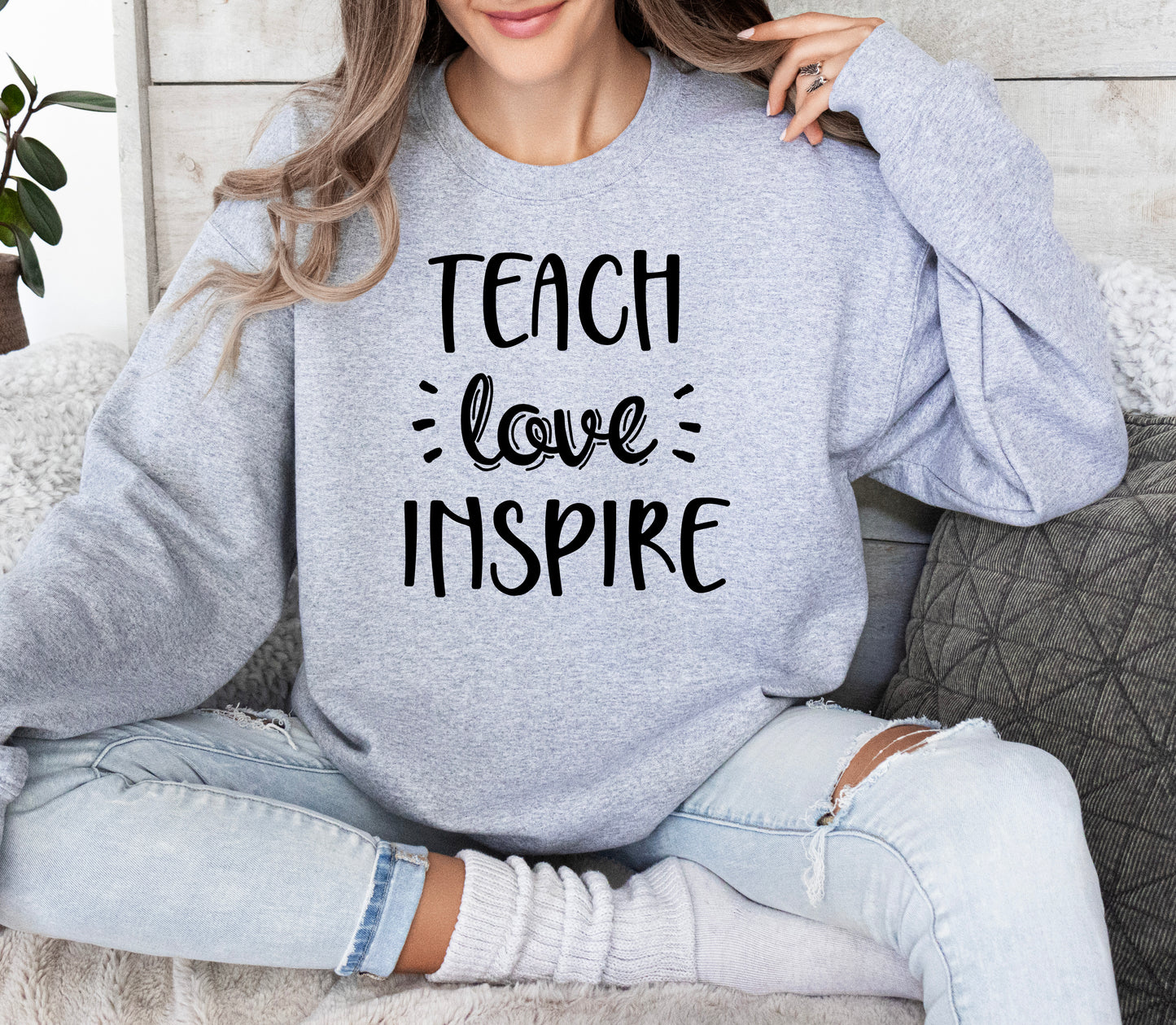 Teach Love Inspire Sweatshirt | Teacher Sweatshirt