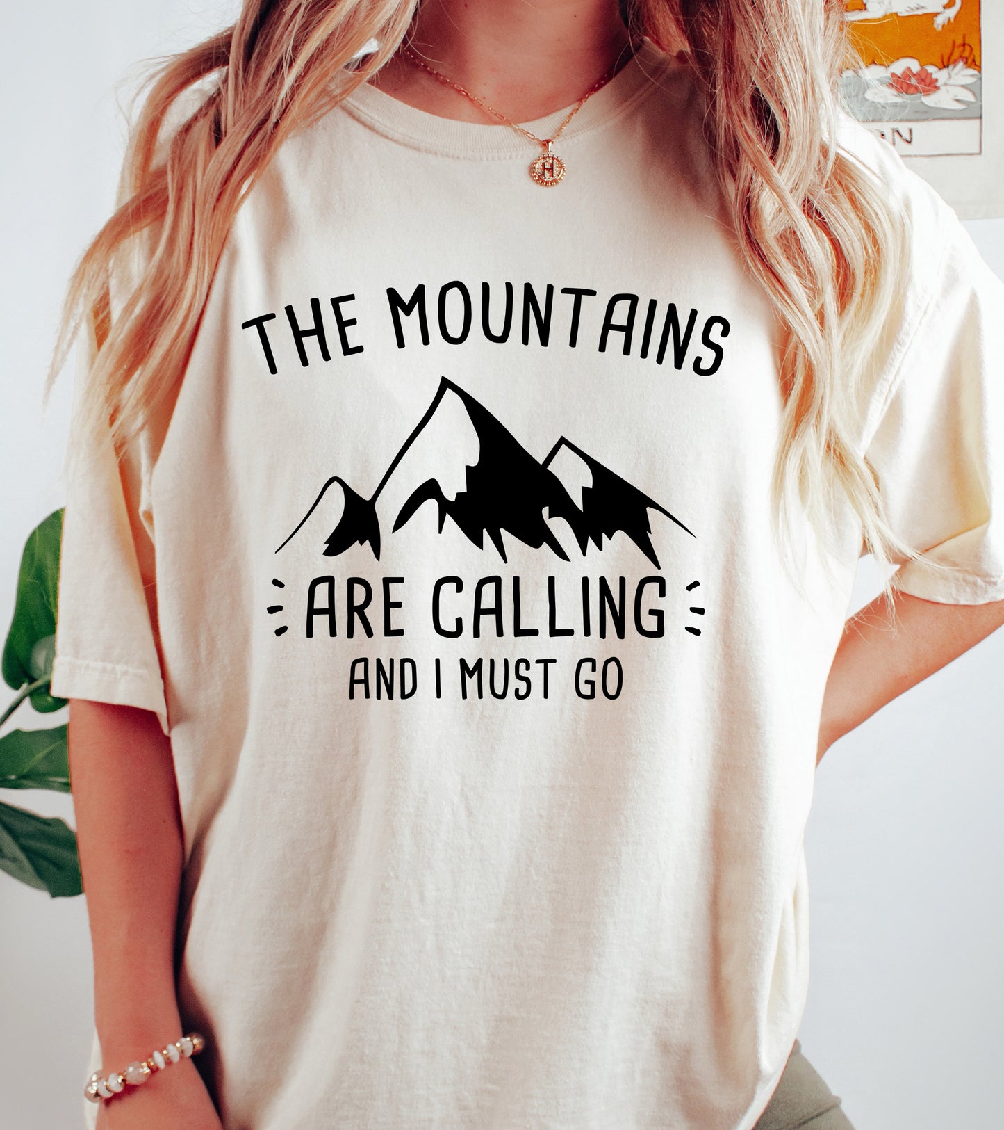 The Mountains Are Calling Shirt | Comfort Colors Vintage Style Camping Shirt
