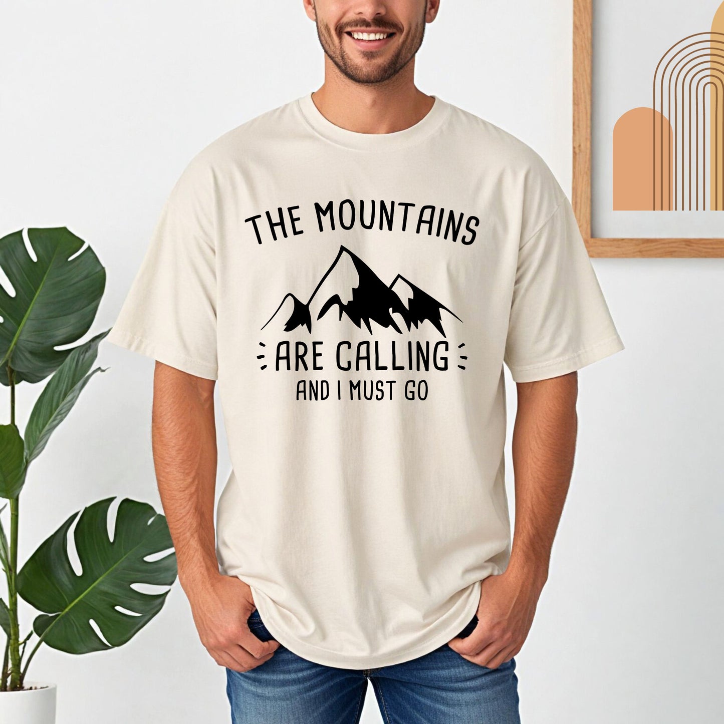 The Mountains Are Calling Shirt | Comfort Colors Vintage Style Camping Shirt