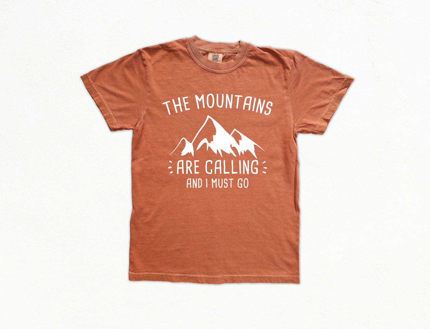 The Mountains Are Calling Shirt | Comfort Colors Vintage Style Camping Shirt