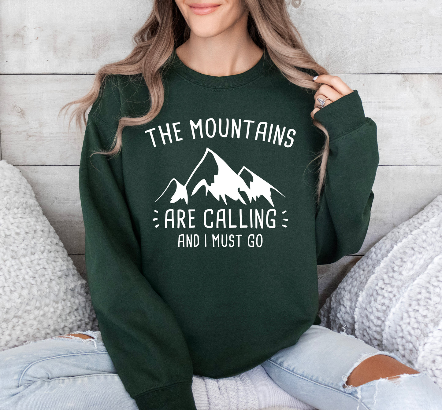 The Mountains Are Calling Sweatshirt | Camping Sweatshirt