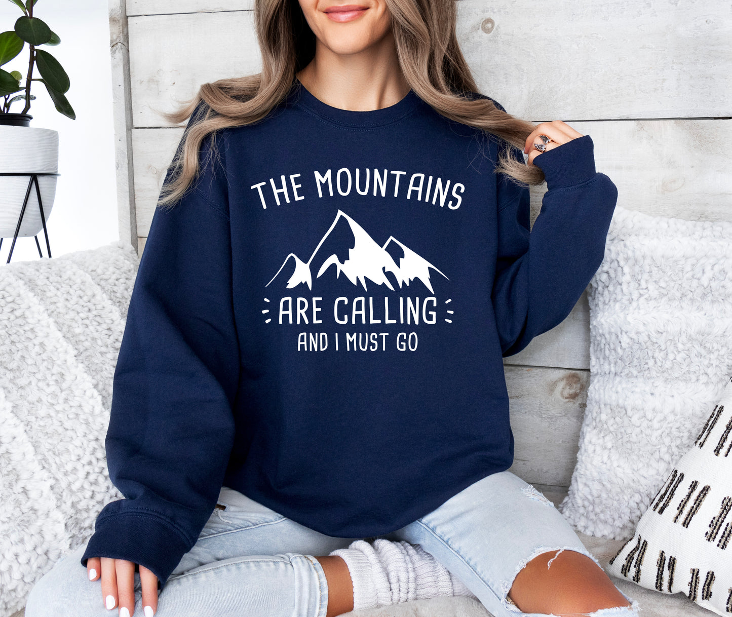 The Mountains Are Calling Sweatshirt | Camping Sweatshirt