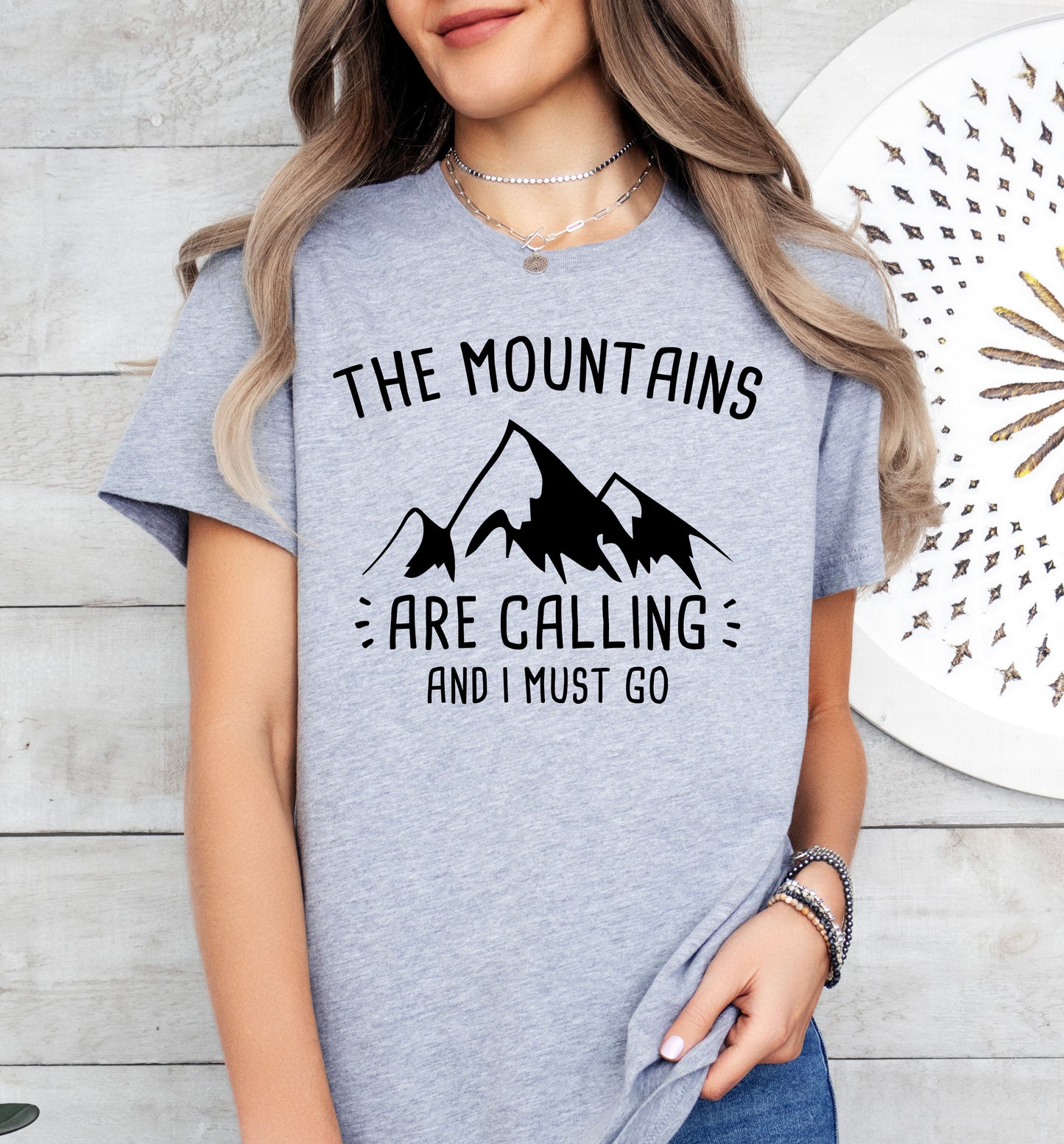 The Mountains Are Calling Shirt | Camping Shirt | Light Garment