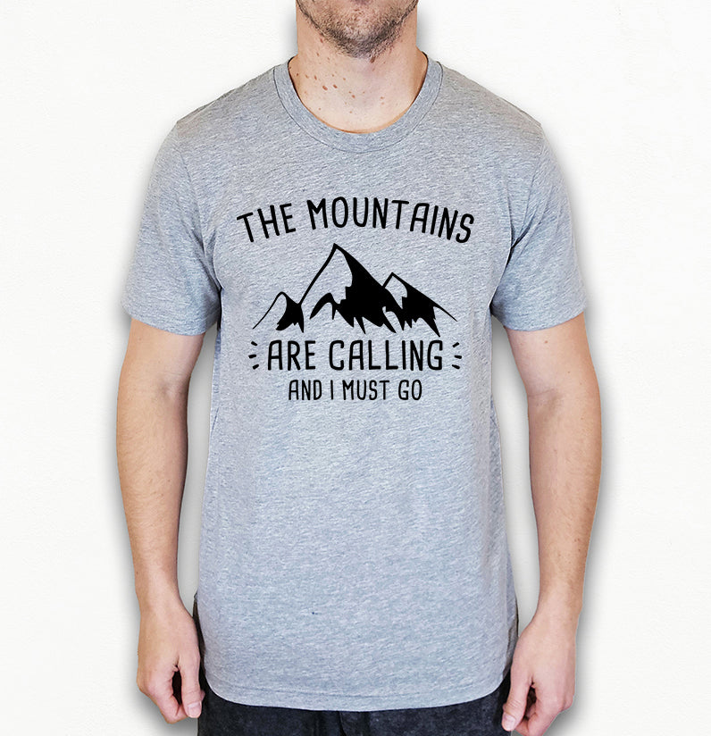 The Mountains Are Calling Shirt | Camping Shirt | Light Garment