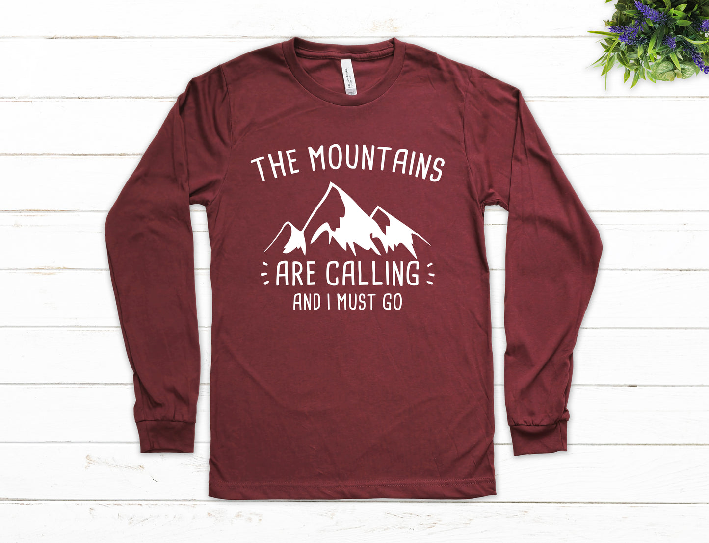 The Mountains Are Calling Shirt Long Sleeve | Long Sleeve Camping Shirt