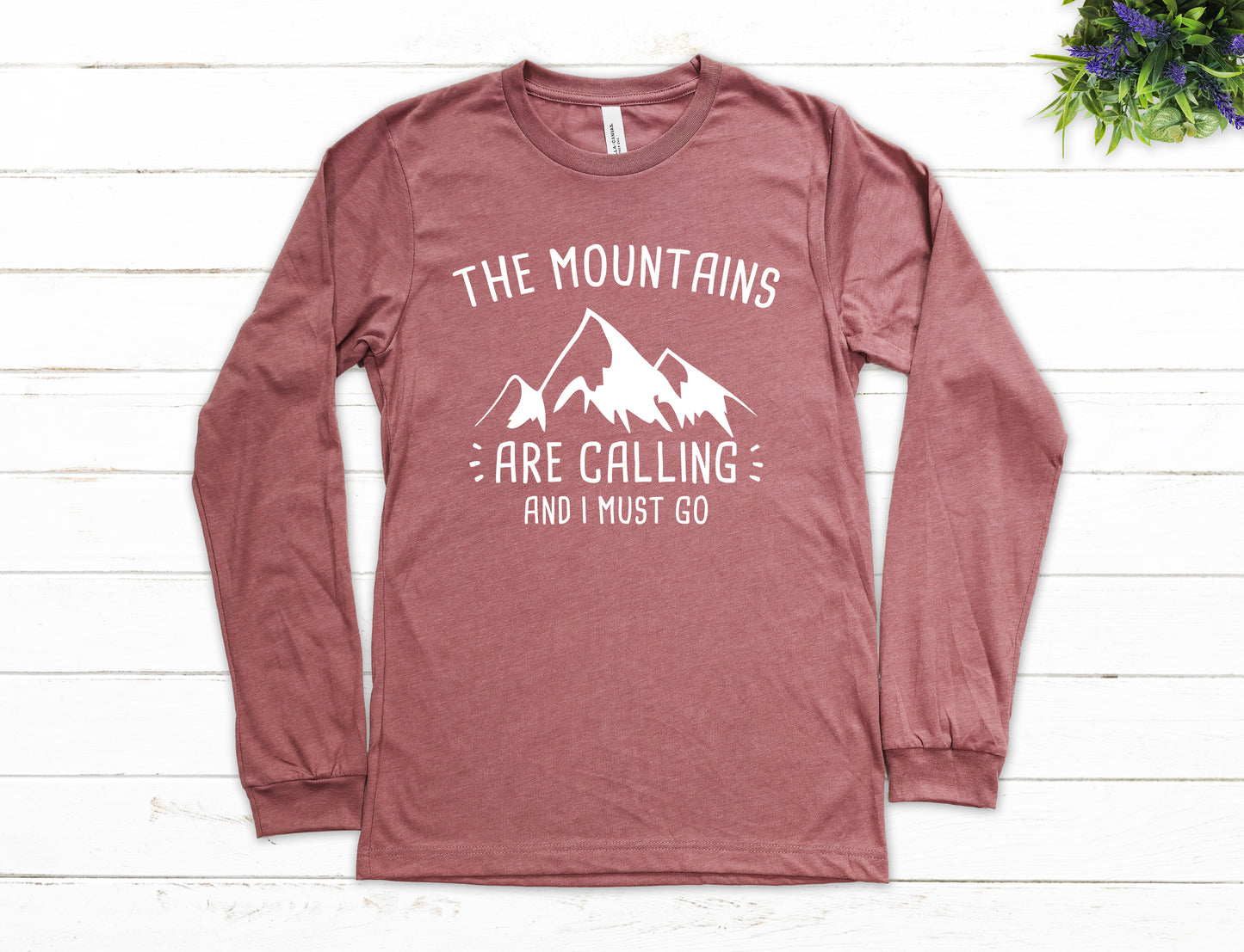 The Mountains Are Calling Shirt Long Sleeve | Long Sleeve Camping Shirt