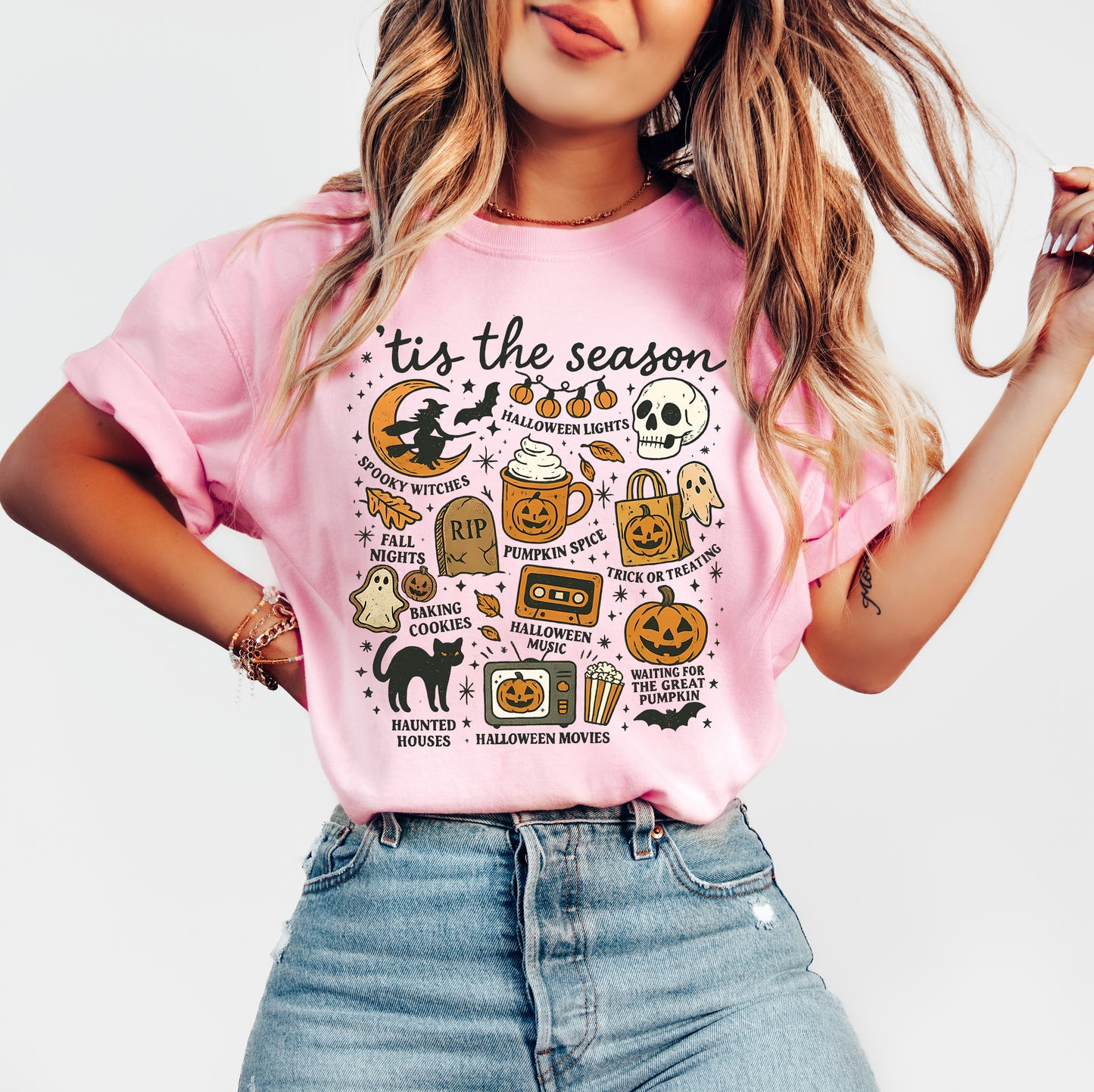 Tis the Season Vintage Style Halloween Shirt