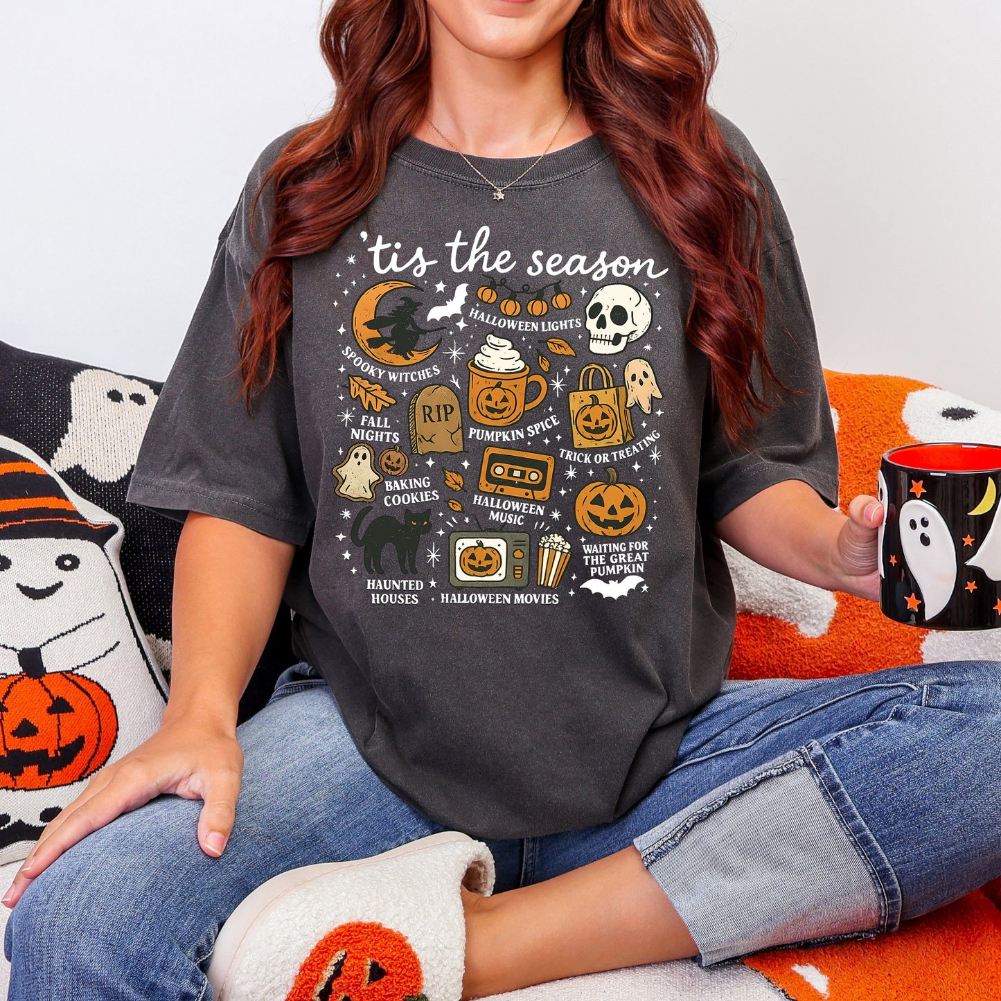Tis the Season Vintage Style Halloween Shirt