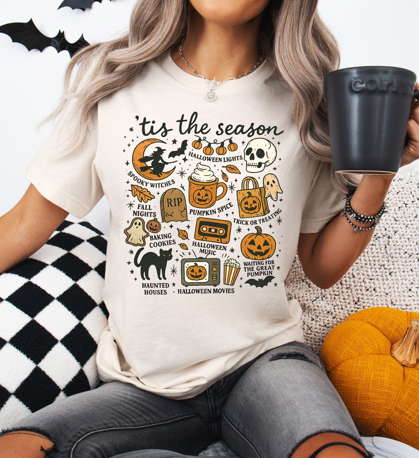 Tis the Season Halloween Shirt | Light Garment