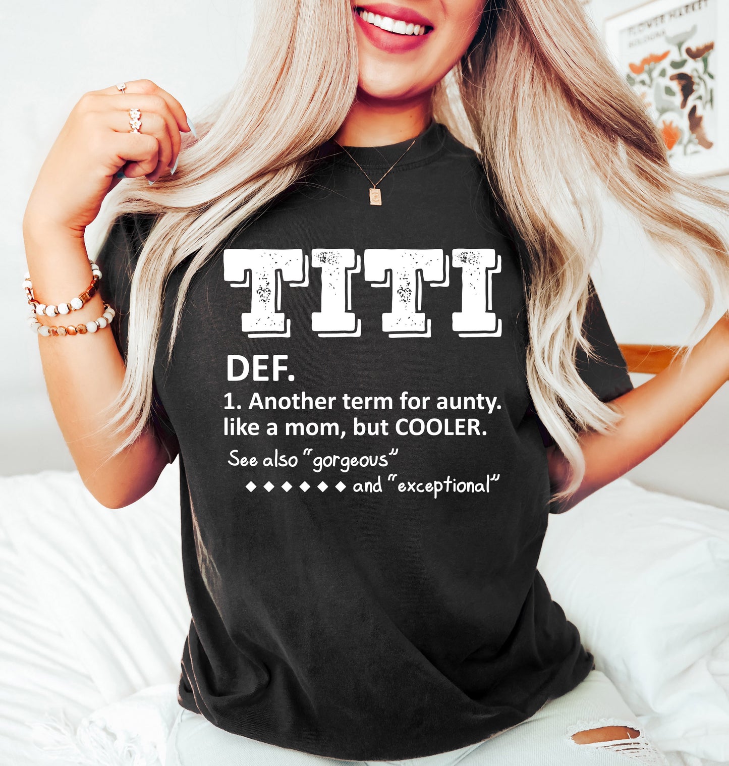 TITI Definition Shirt | Funny Aunt Shirt Vintage Style Comfort Colors