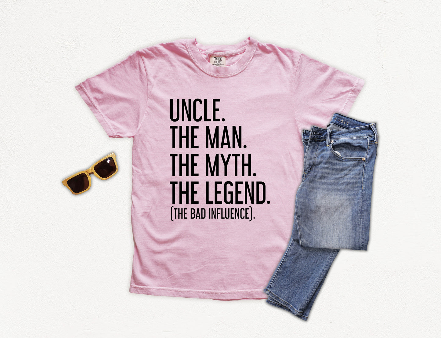Uncle The Man The Myth The Legend Shirt | Comfort Colors Vintage Style Uncle Shirt