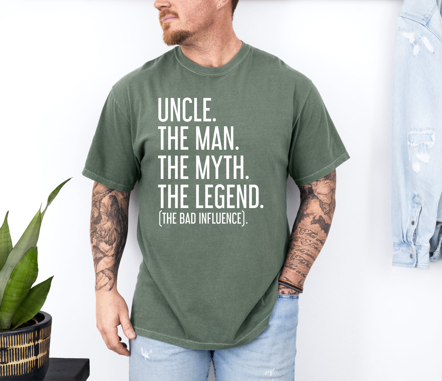 Uncle The Man The Myth The Legend Shirt | Comfort Colors Vintage Style Uncle Shirt