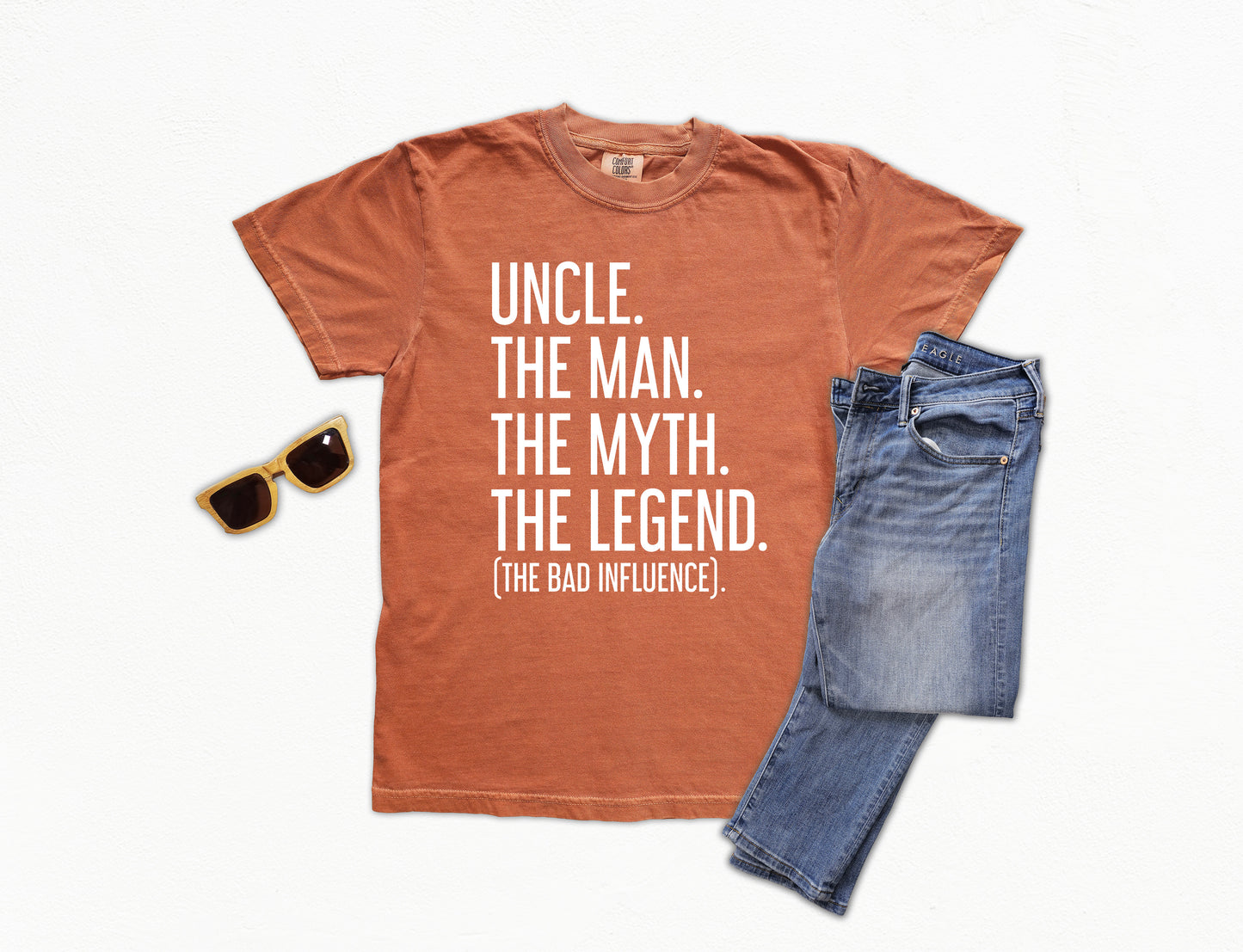 Uncle The Man The Myth The Legend Shirt | Comfort Colors Vintage Style Uncle Shirt