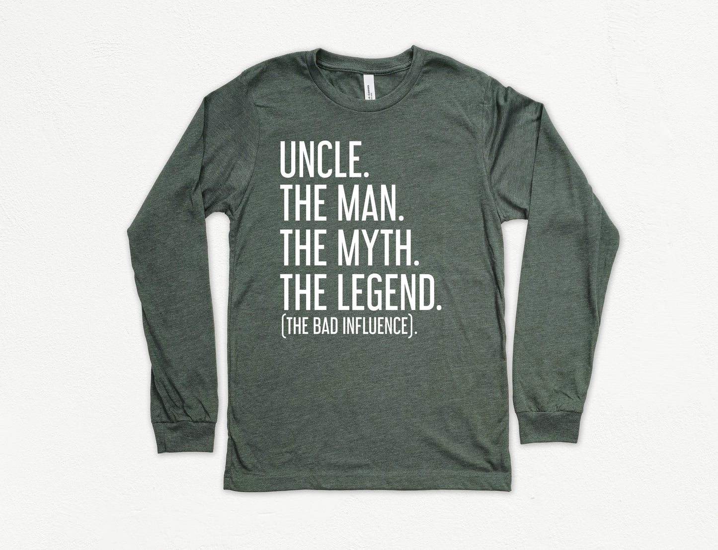 Uncle The Man The Myth The Legend Shirt Long Sleeve | Long Sleeve Uncle Shirt