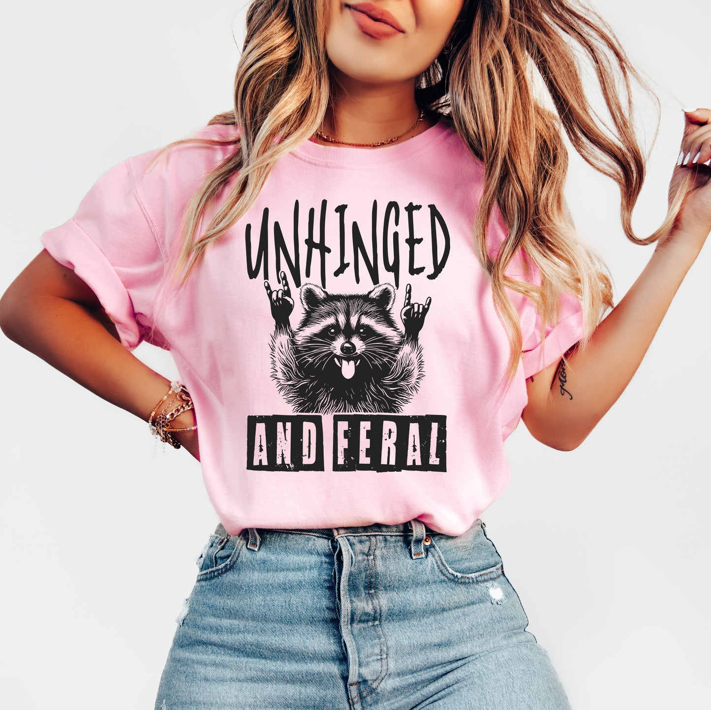 Unhinged and Feral Shirt | Comfort Colors Vintage Style Funny Shirt