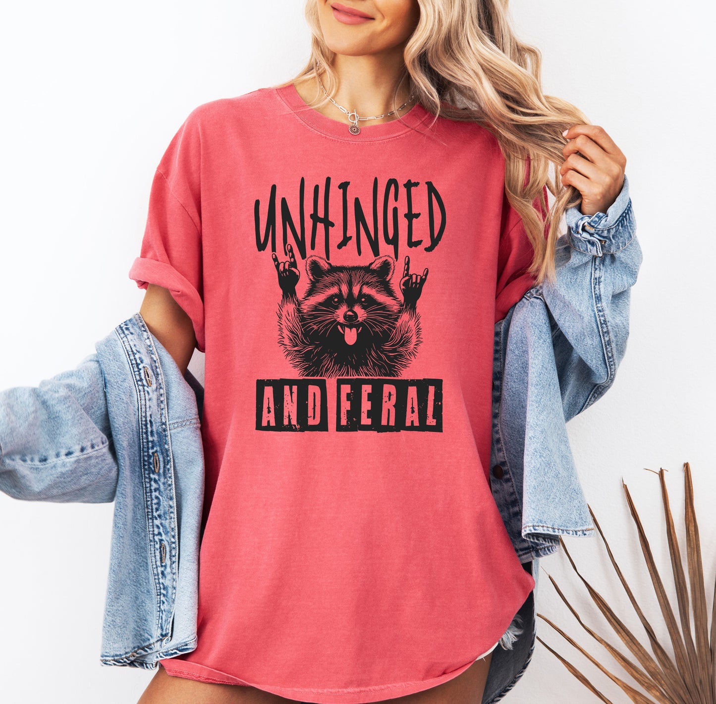Unhinged and Feral Shirt | Comfort Colors Vintage Style Funny Shirt
