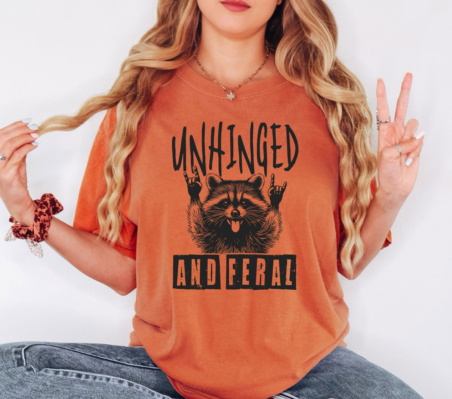 Unhinged and Feral Shirt | Comfort Colors Vintage Style Funny Shirt