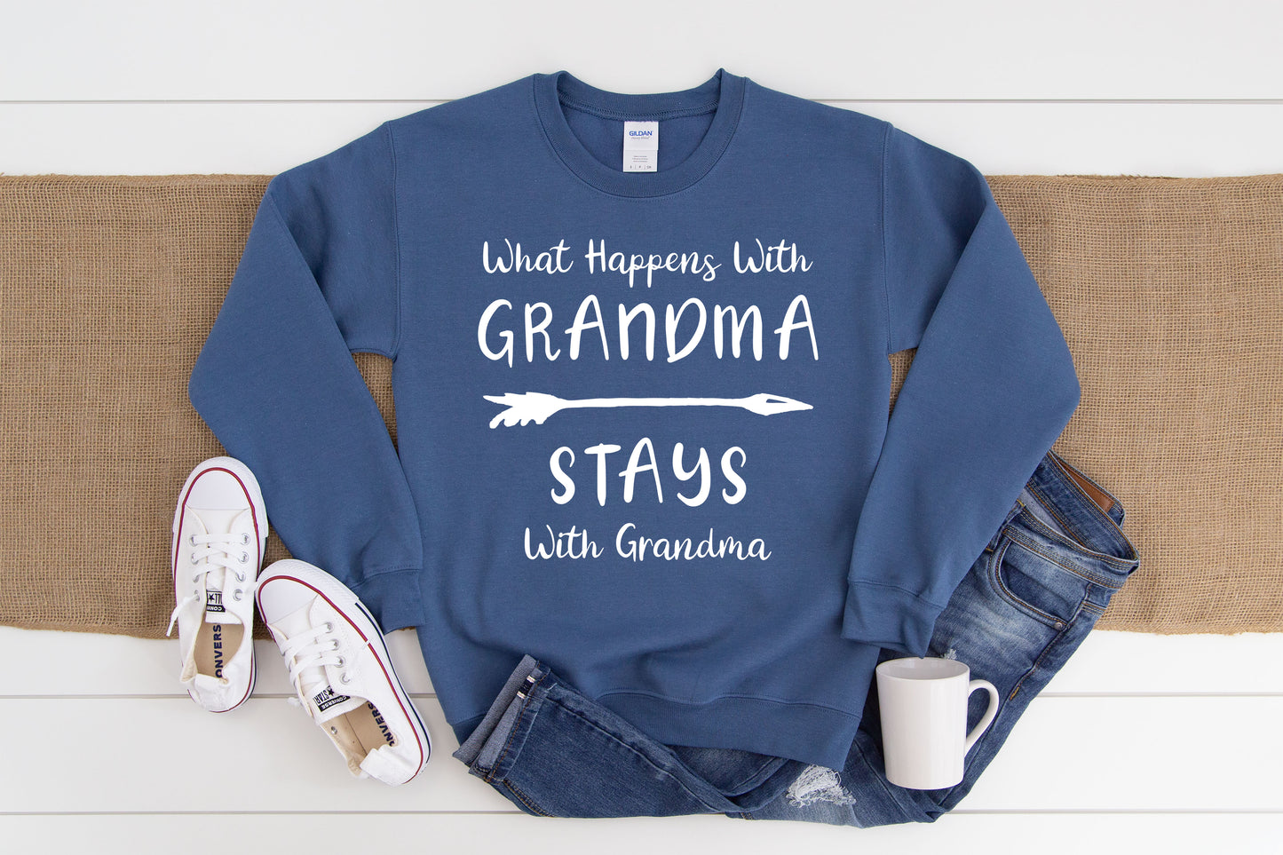 What Happens With Grandma Stays With Grandma Sweatshirt