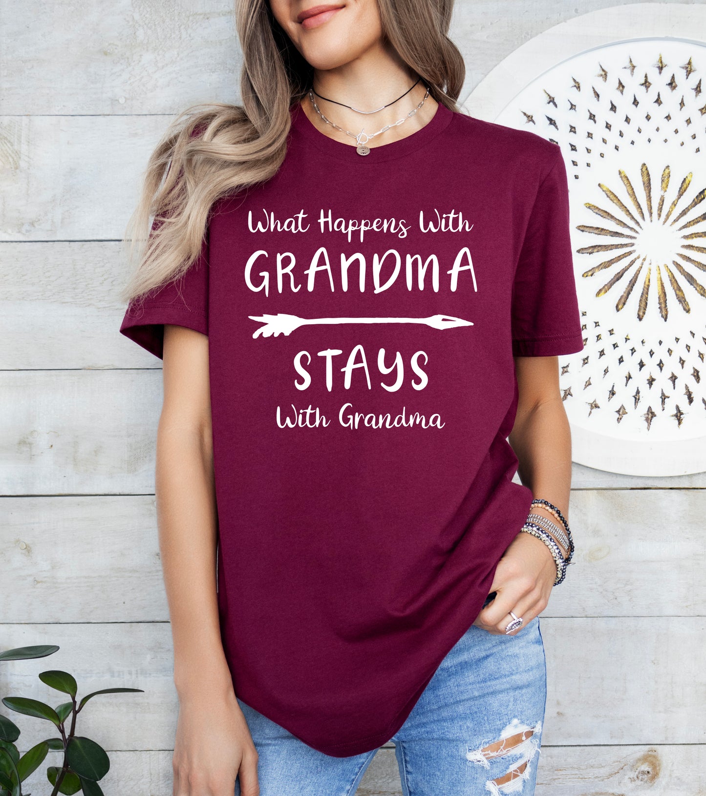 What Happens With Grandma Stays With Grandma Shirt