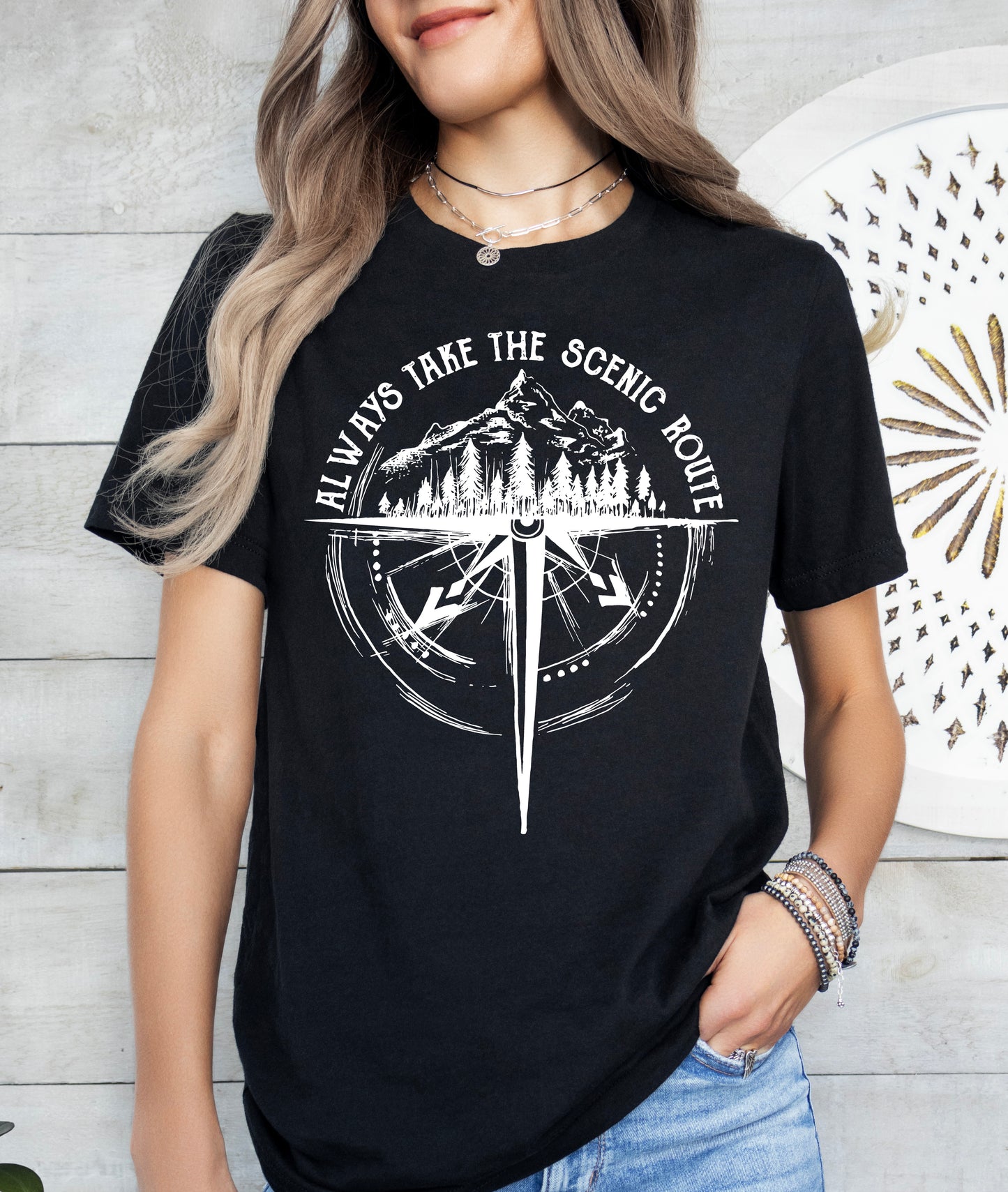Always Take The Scenic Route Shirt | Camping Shirt