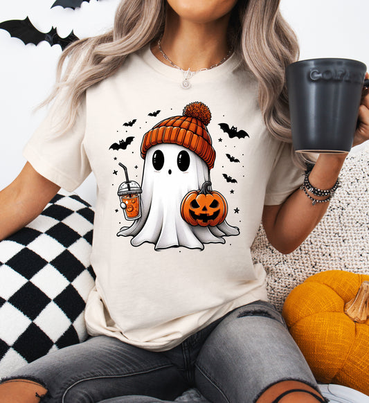 Cute Beanie Ghost Halloween Shirt