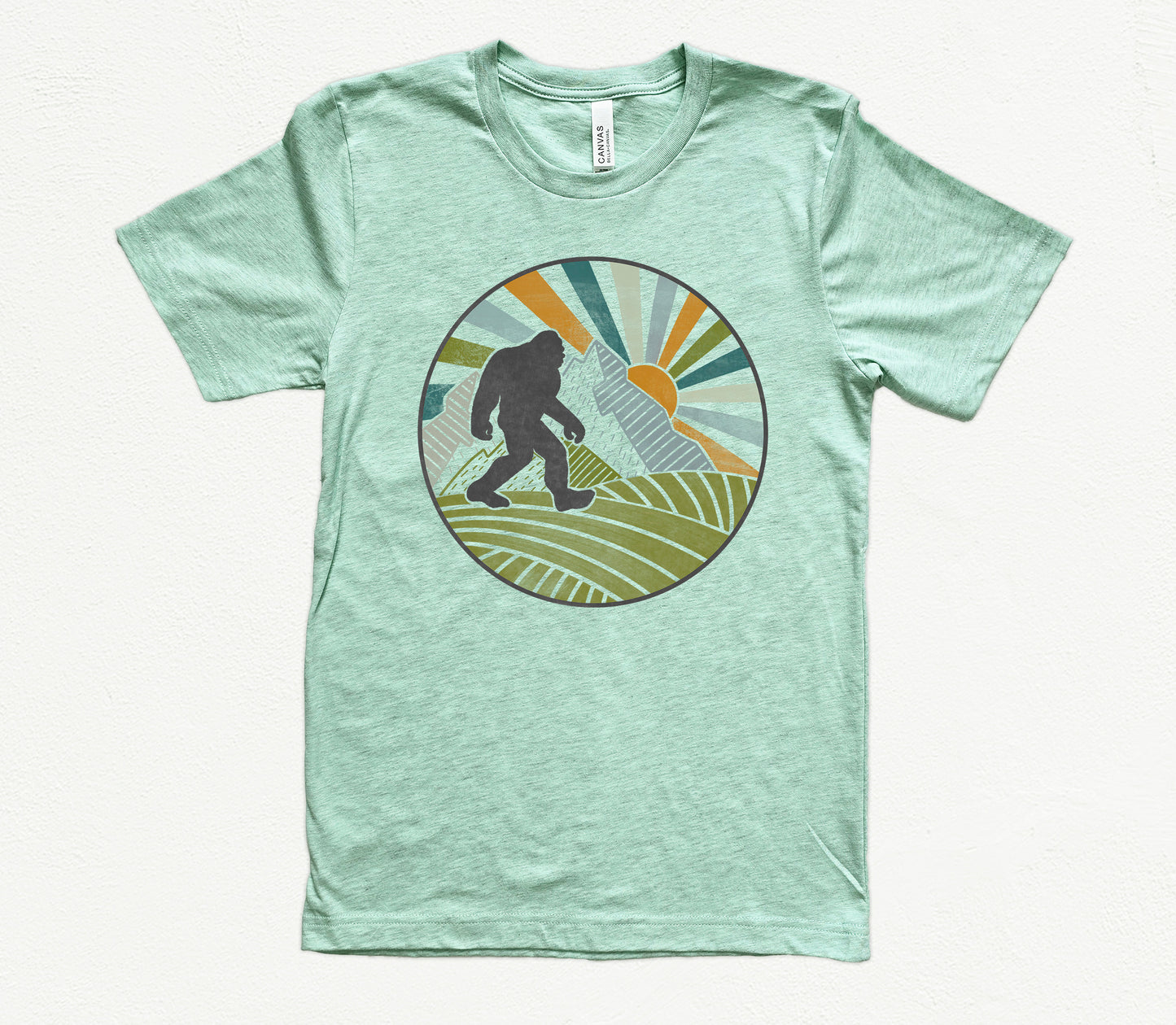 Retro Bigfoot Shirt | Light Garment