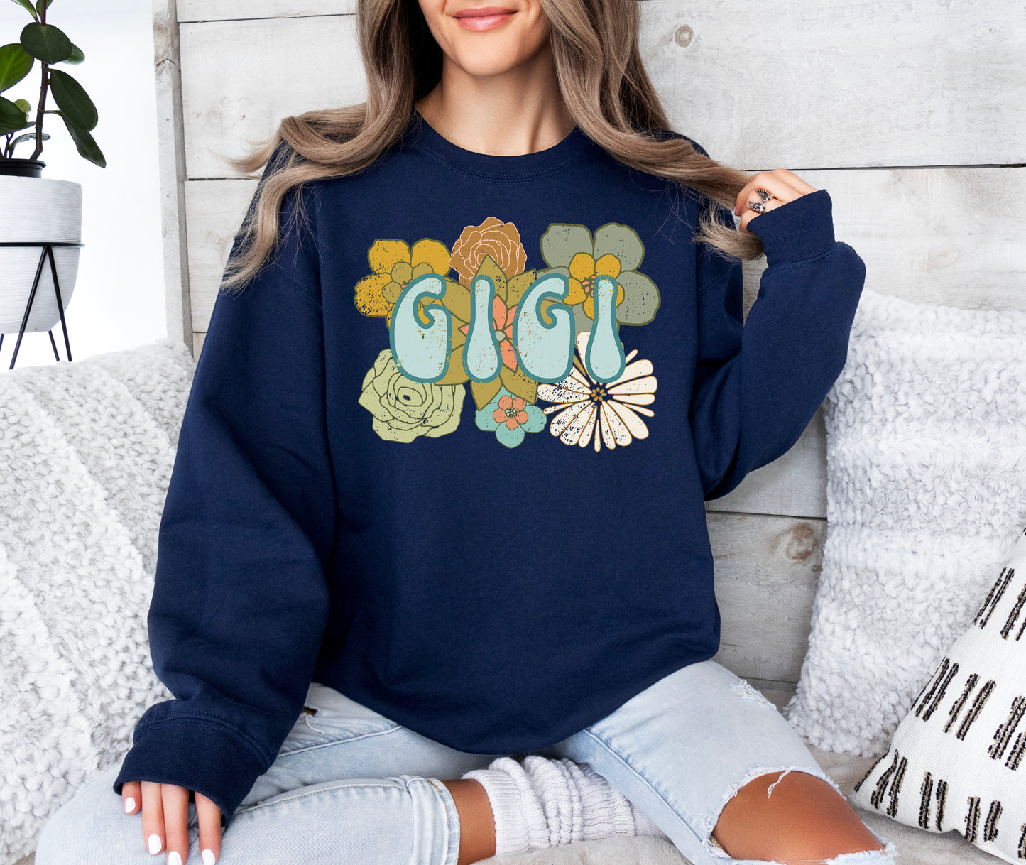 BOHO Gigi Flowers Sweatshirt | Gigi Sweatshirt
